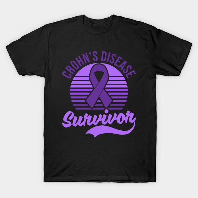 Crohns Disease Shirt | Vintage Retro Survivor T-Shirt by Gawkclothing